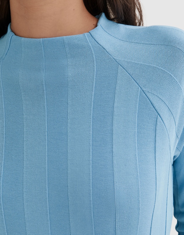 Country Road Rib Self Stripe Top