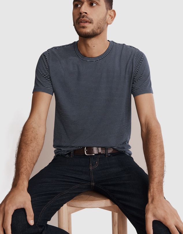 Country Road Mini Stripe Pima Crew T-Shirt