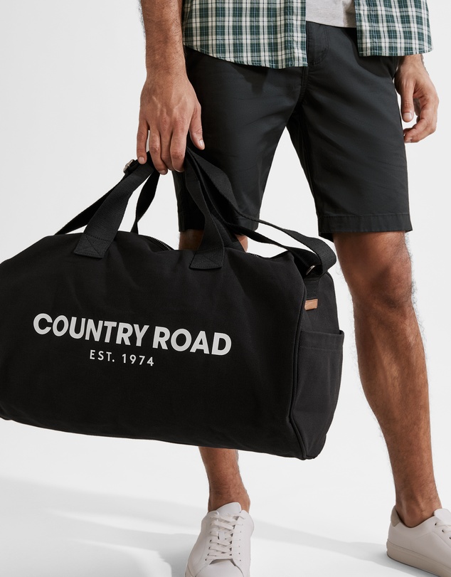 Country Road Organically Grown Cotton Modern Logo Duffle