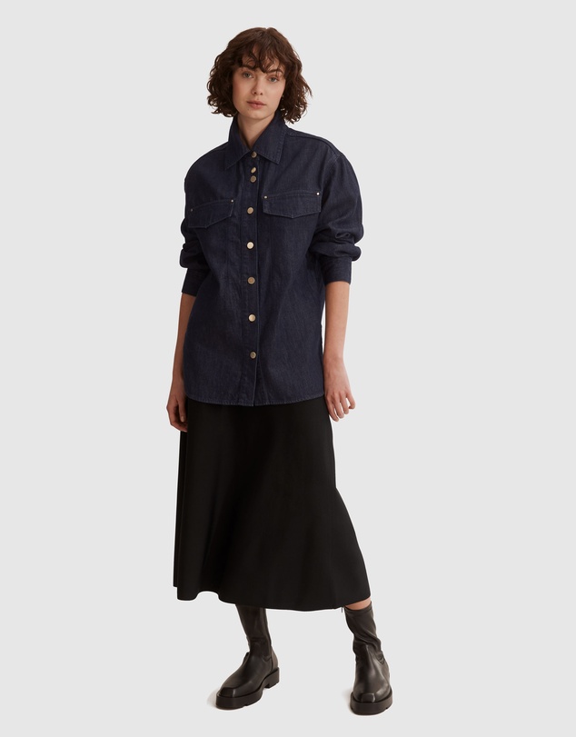 Country Road Relaxed Denim Shacket