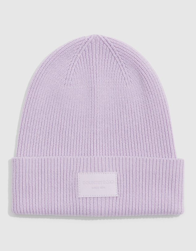 Country Road Branded Rib Beanie