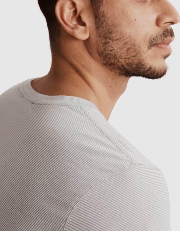 Country Road Micro Stripe Pima Crew T-Shirt