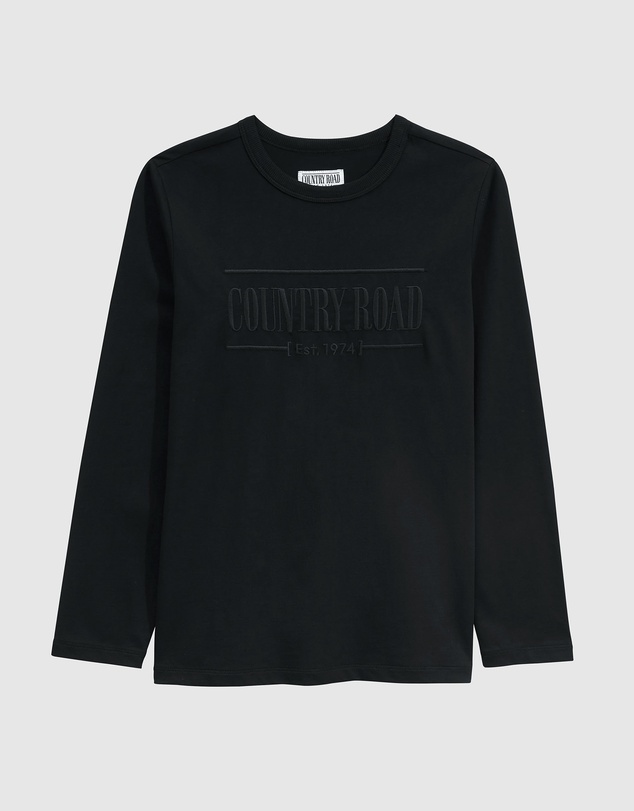 Country Road Teen Verified Australian Cotton Long Sleeve Heritage T-Shirt