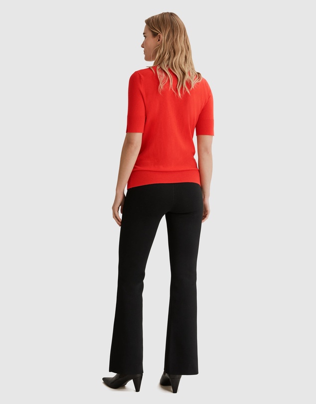 Country Road Australian Merino Wool Silk Short Sleeve Knit