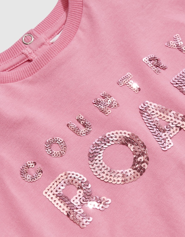 Country Road Organically Grown Cotton Logo Sequin T-Shirt