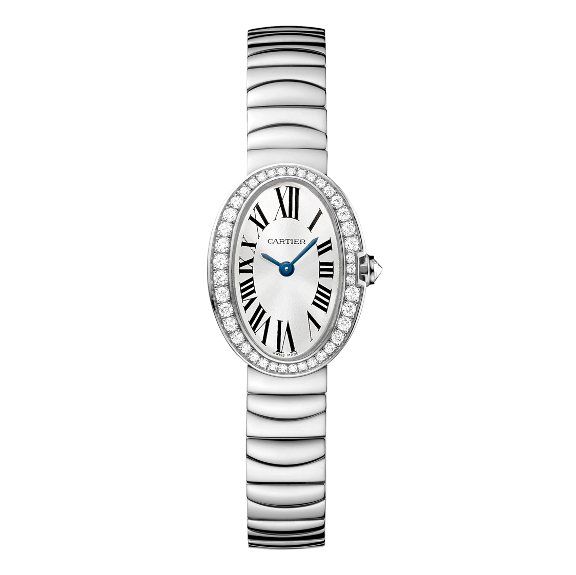 C@RTIER Baignoire 18K White Gold & Diamond Lady��s Watch, WB520025