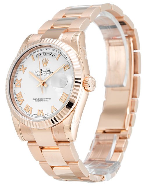 rol€x Day-Date White Dial 118235
