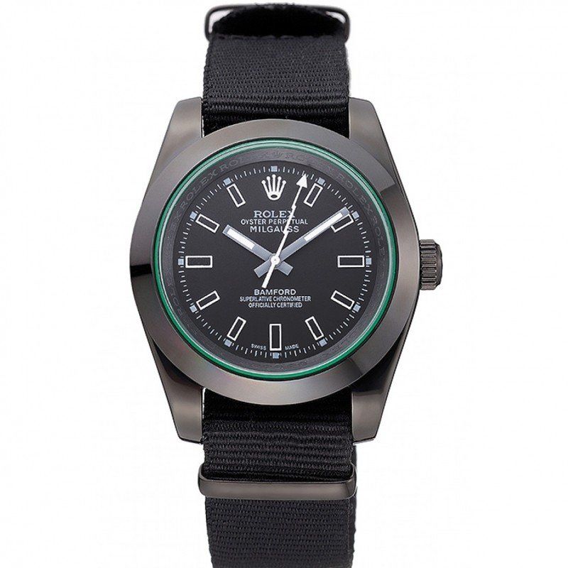 rol€x Milgauss Bamford Black Nylon Strap 622001