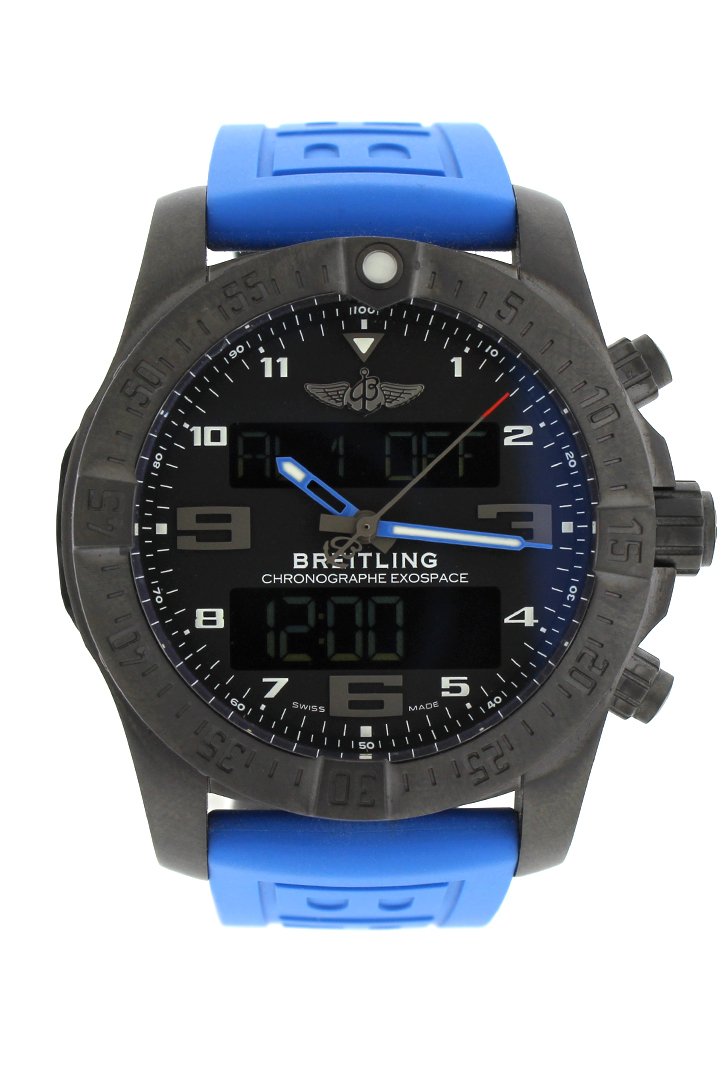 BRE!TLING Exospace B55 Black Titanium Mens Watch Vb5510h2/Be45
