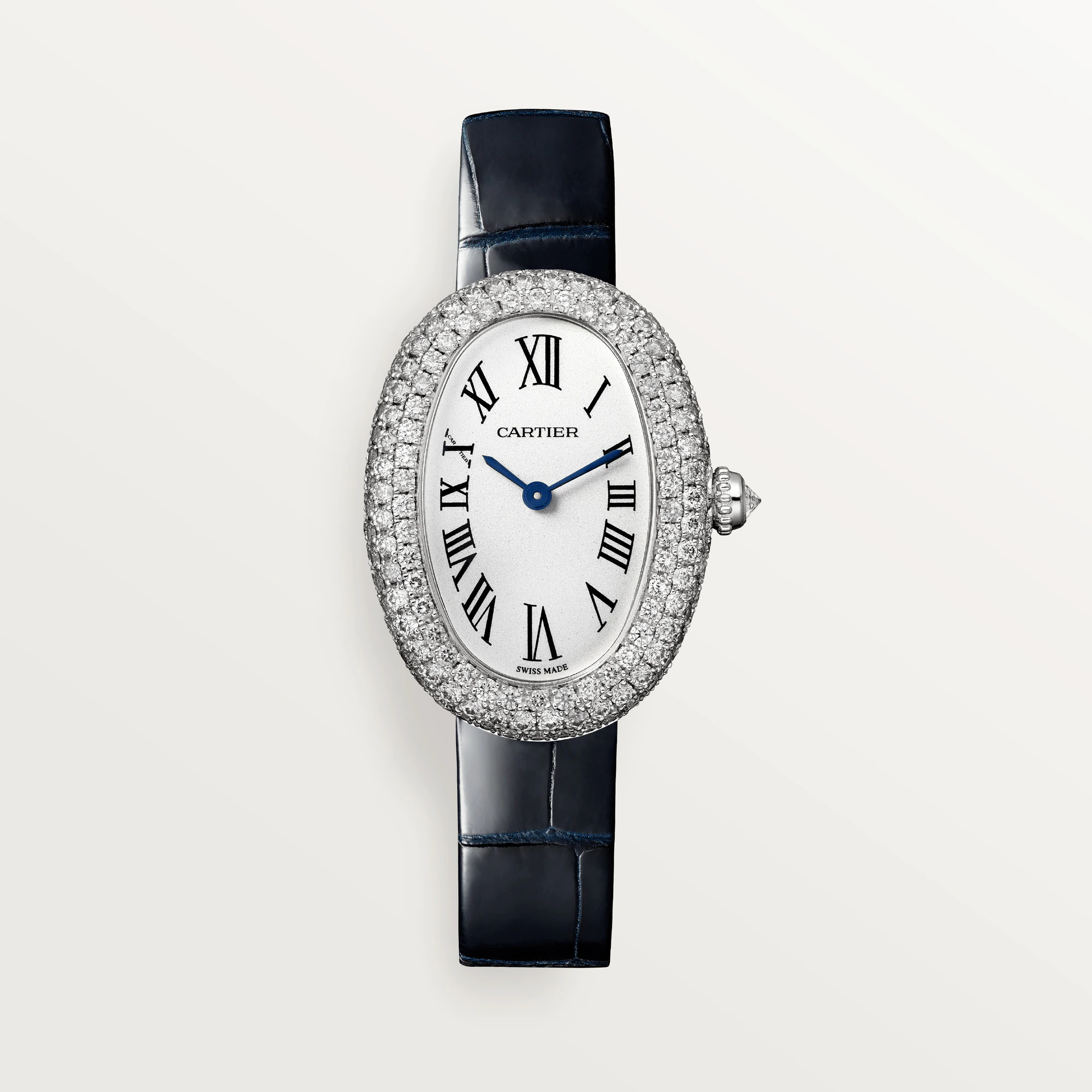 C@RTIER Baignoire 18K White Gold & Diamonds Ladies Watch, WJBA0015