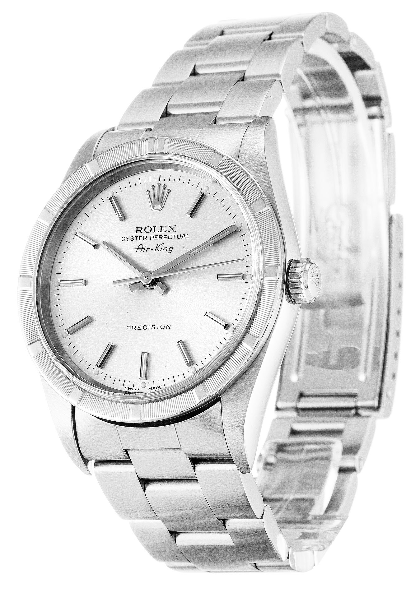 rol€x Air-King Silver 14010M