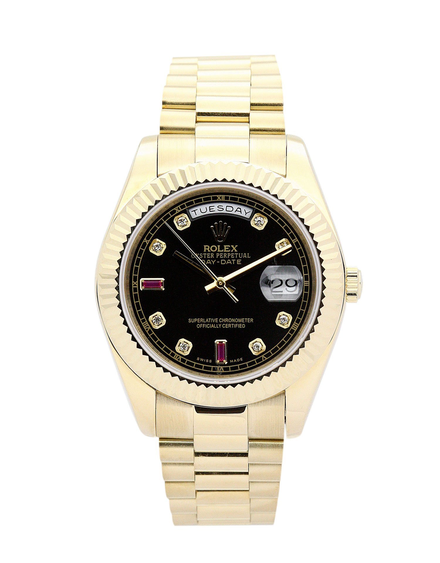 rol€x Day-Date Black Dial 118238