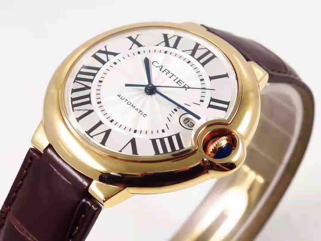 C@RTIER Ballon Bleu 40 mm 18K Rose Gold Men��s Watch, WGBB0035