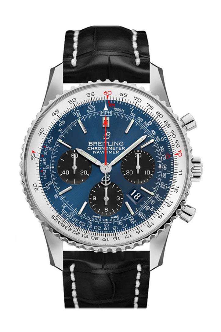 BRE!TLING Navitimer 01 Black Croc Tang AB0121211 C1P1