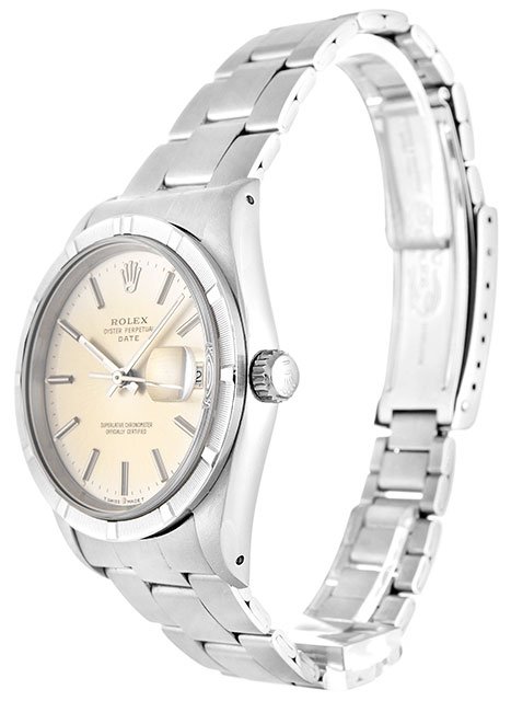 rol€x Oyster Perpetual Date 34mm Silver 15210