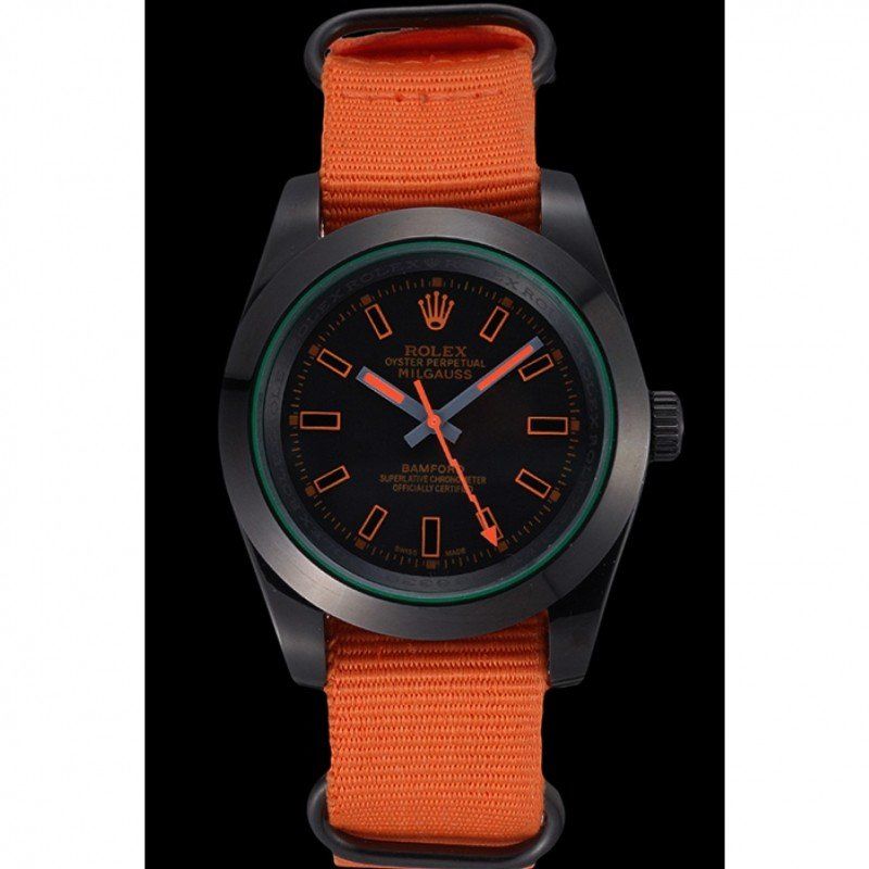 rol€x Milgauss Bamford Orange Nylon Strap 622003