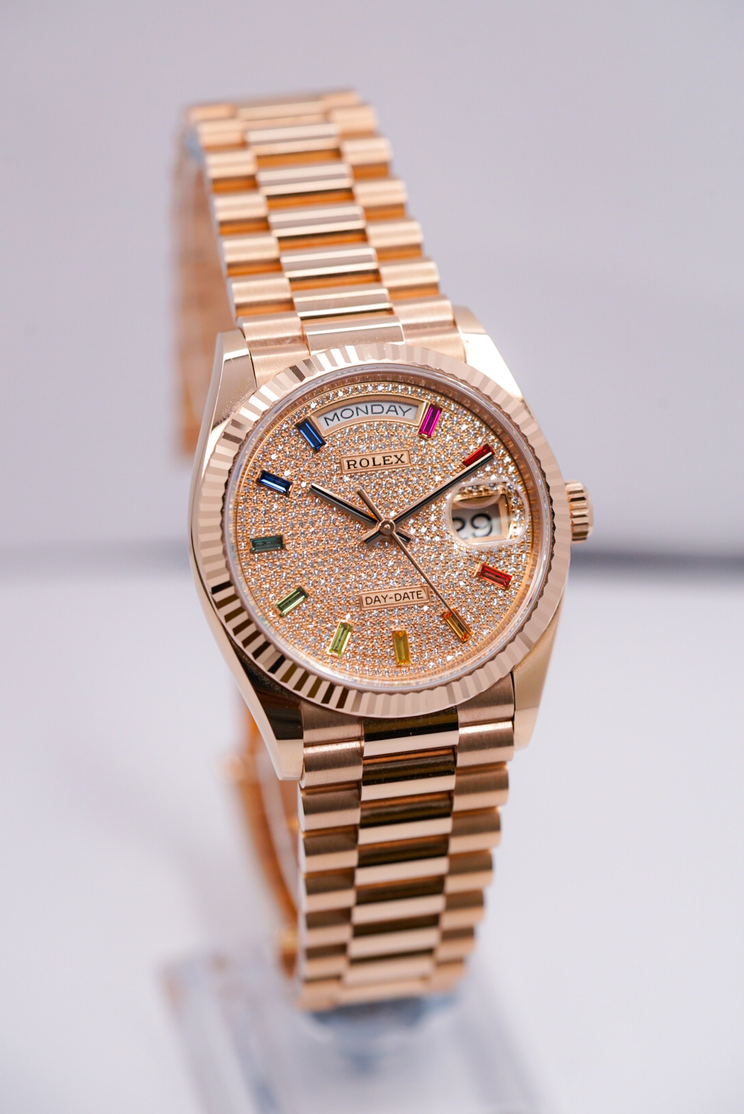 THE DAY-DATE 36 RAINBOW