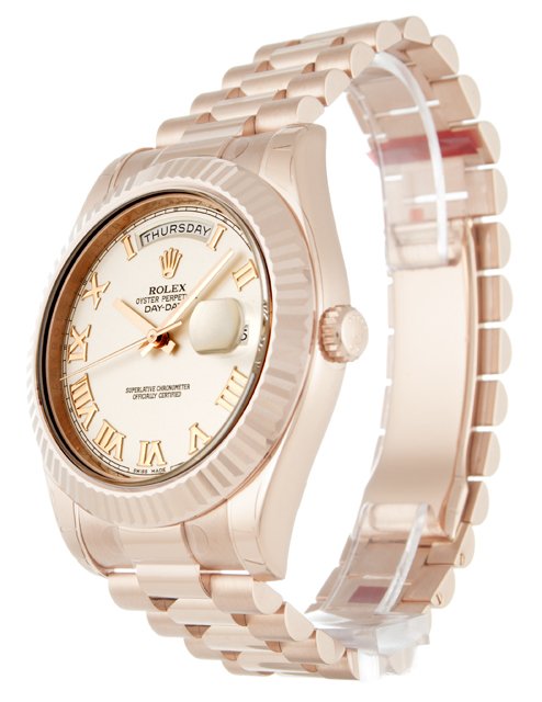rol€x Day-Date II Ivory Dial 218235