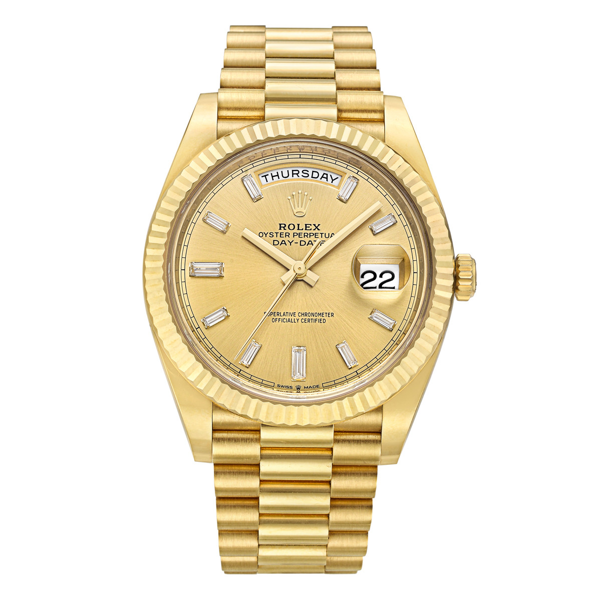 rol€x 228238 DAY-DATE 40 YELLOW GOLD