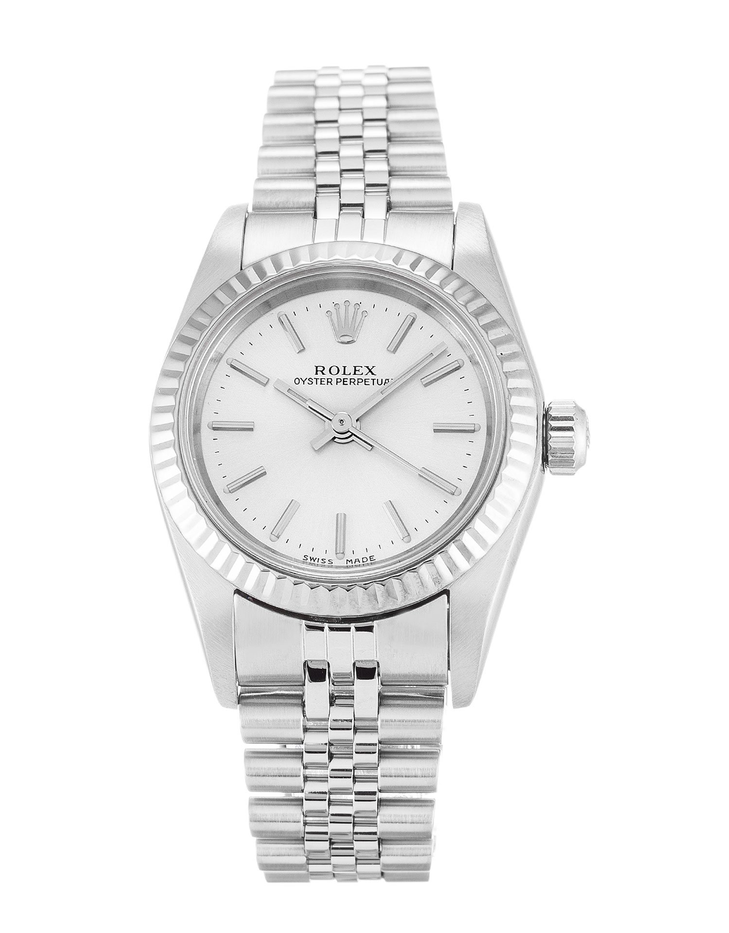 rol€x Lady Oyster Perpetual 26mm Silver 76094