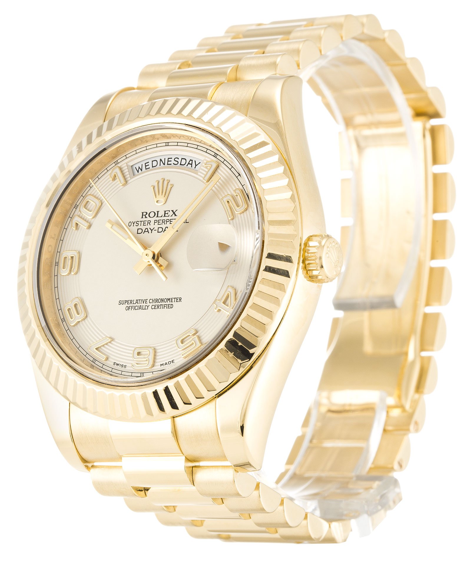 rol€x Day-Date II Ivory Dial 218238
