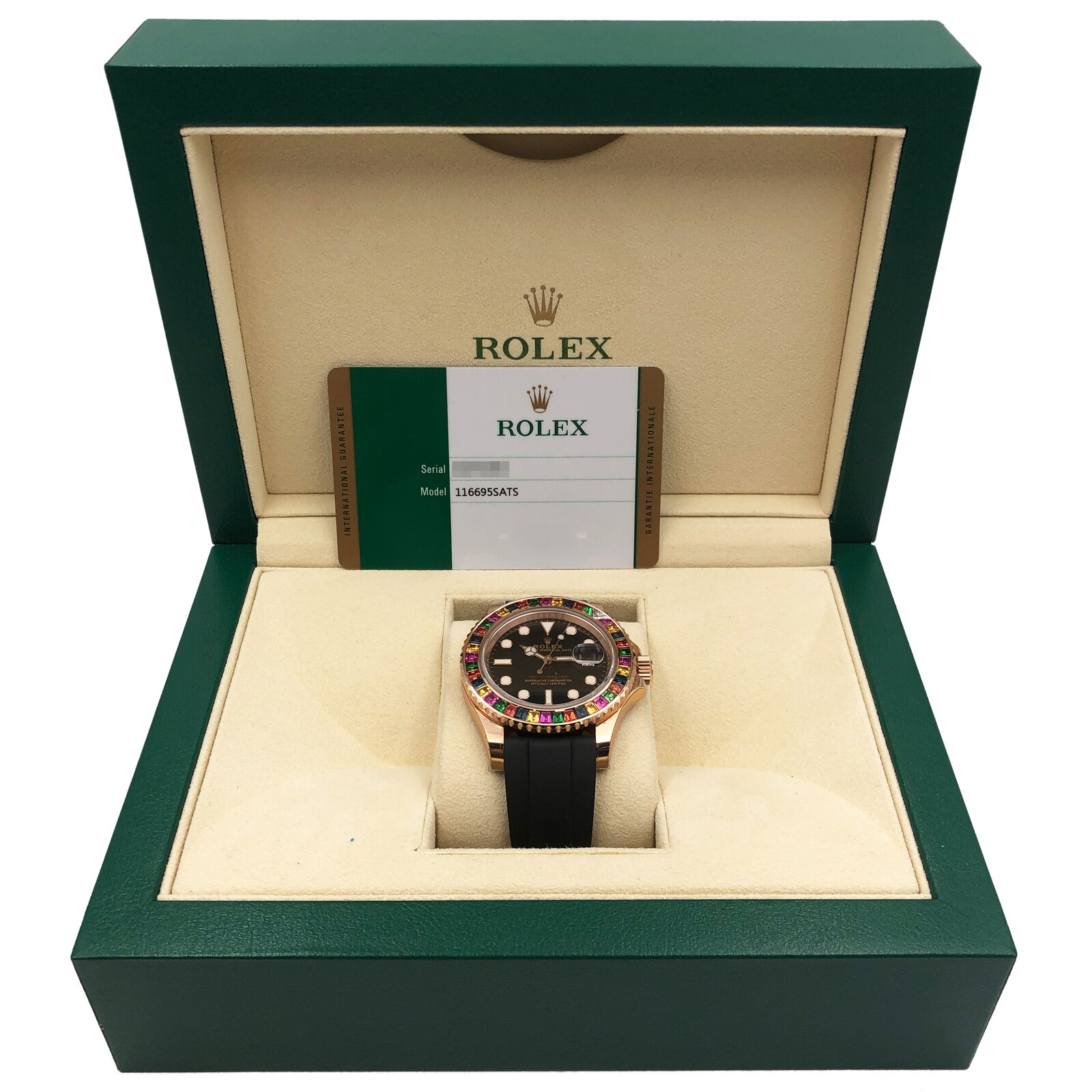 rol€x Yacht-Master Men's Black Watch - 116695 SATS
