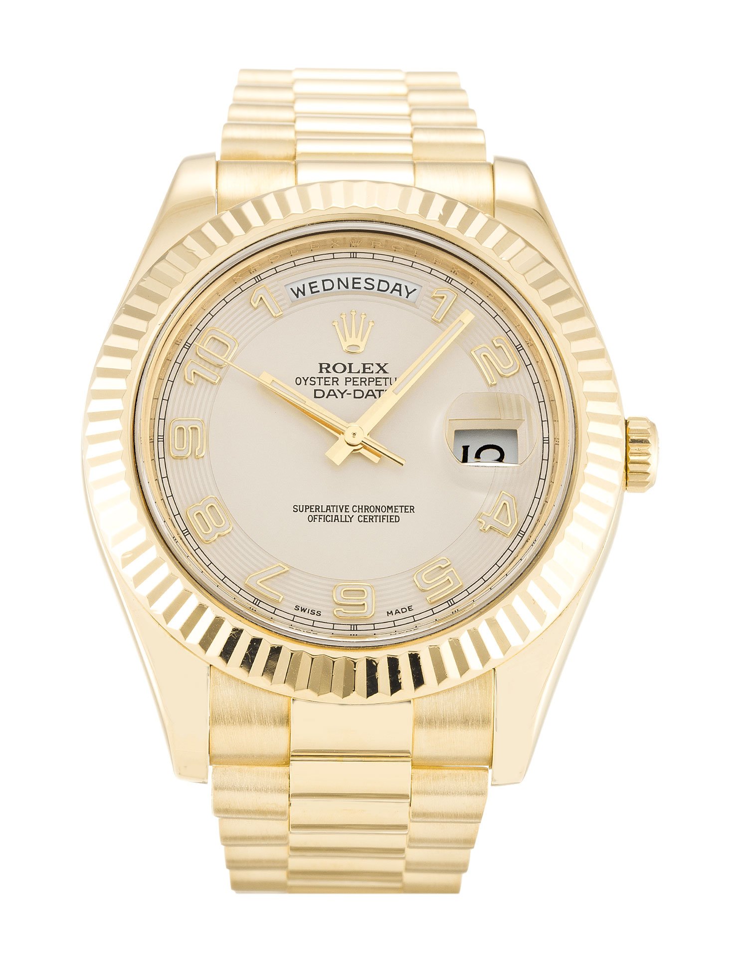 rol€x Day-Date II Ivory Dial 218238