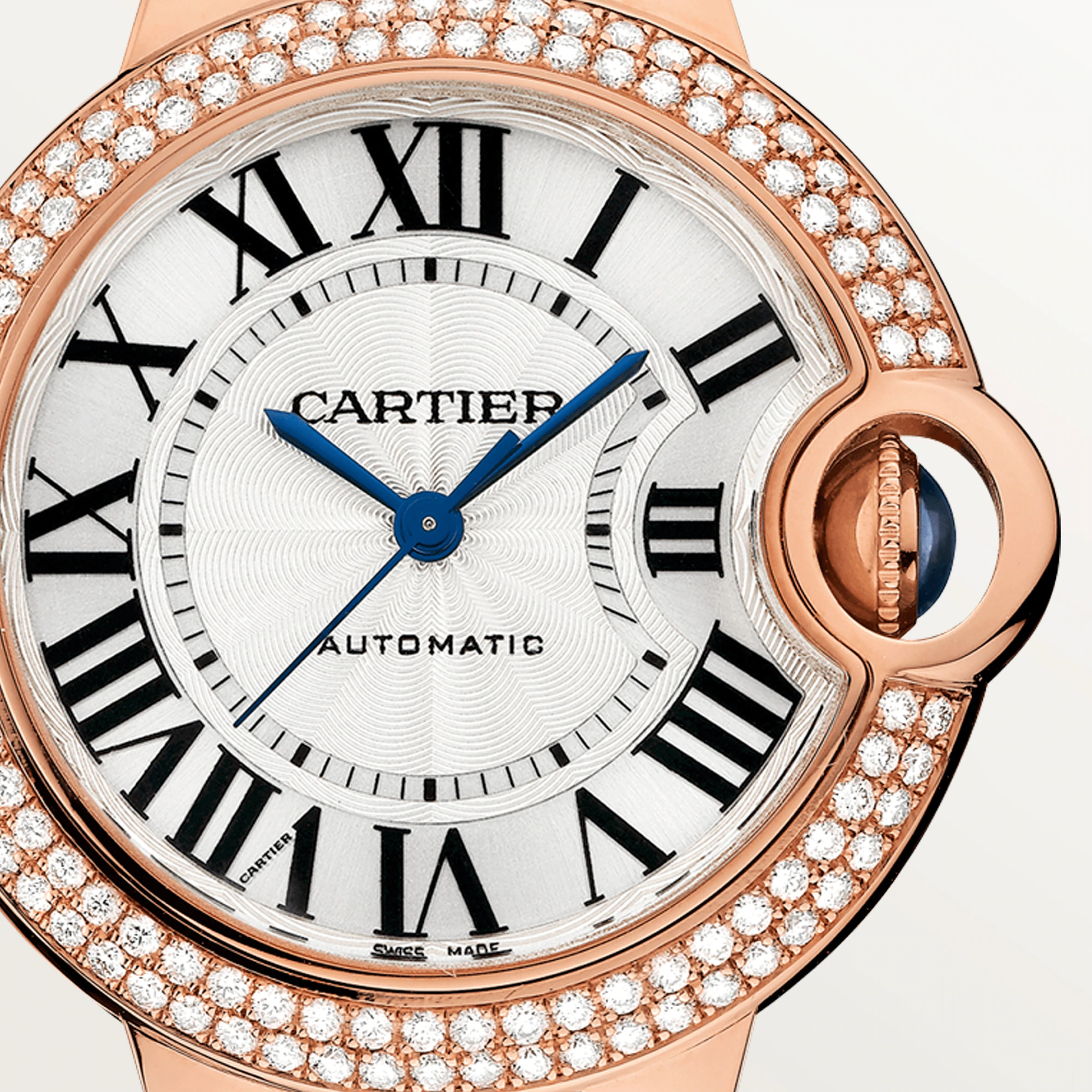C@RTIER Ballon Bleu 36mm Rose Gold & Diamond Lady��s Watch, WJBB0067
