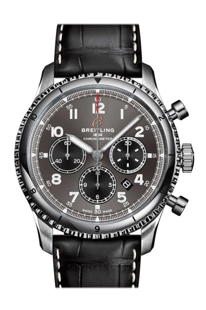 BRE!TLING Aviator 8 B01 Chronogragh BLACK CROC AB0119131 B1P1