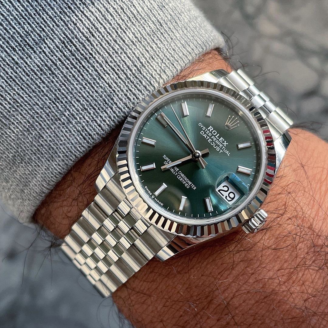 rol€x Datejust 41'Mint Green' 126334 Steel & White Gold