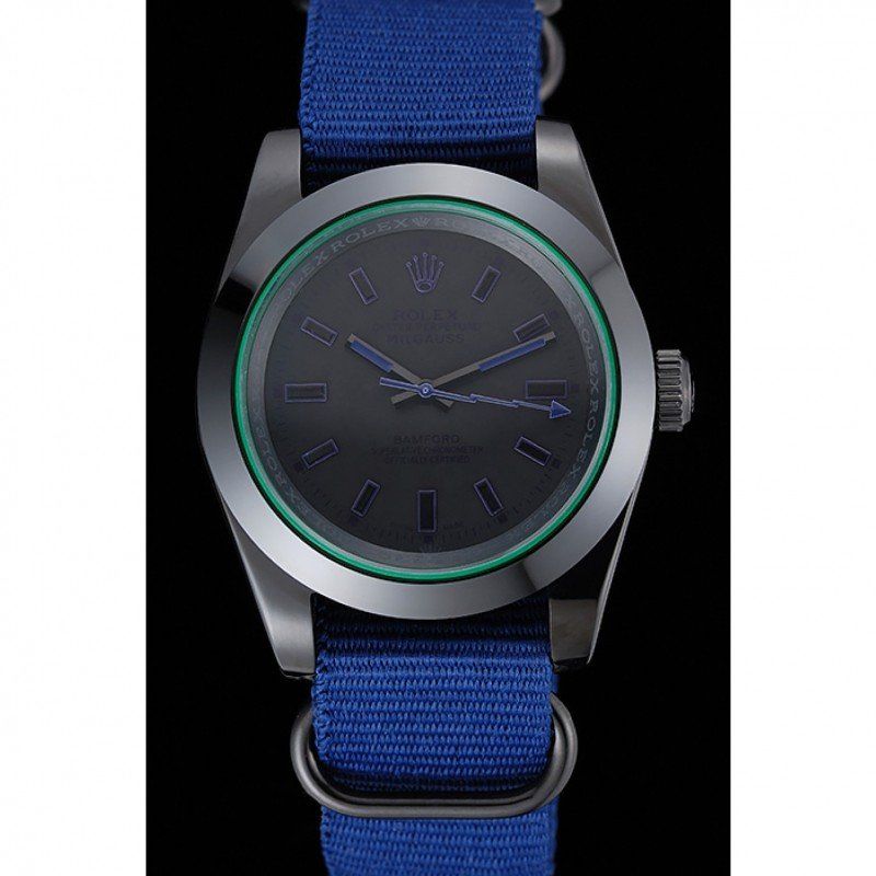 rol€x Milgauss Bamford Blue Nylon Strap 622005