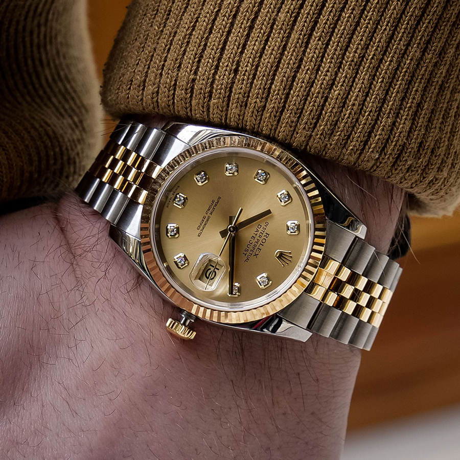 rol€x Datejust 36 Champagne 116233-0150