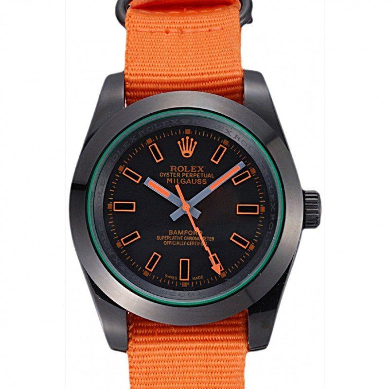 rol€x Milgauss Bamford Orange Nylon Strap 622003