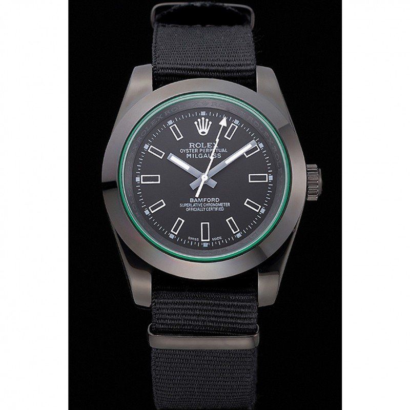 rol€x Milgauss Bamford Black Nylon Strap 622001