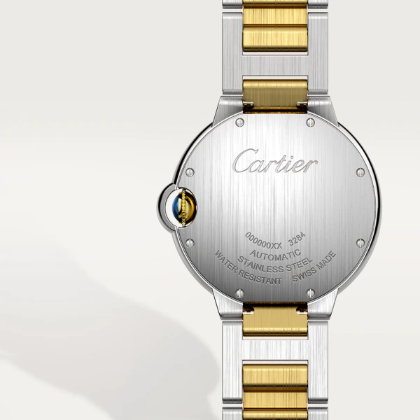 C@RTIER Ballon Bleu 33 mm Stainless steel & Yellow gold Lady��s Watch, W2BB0029