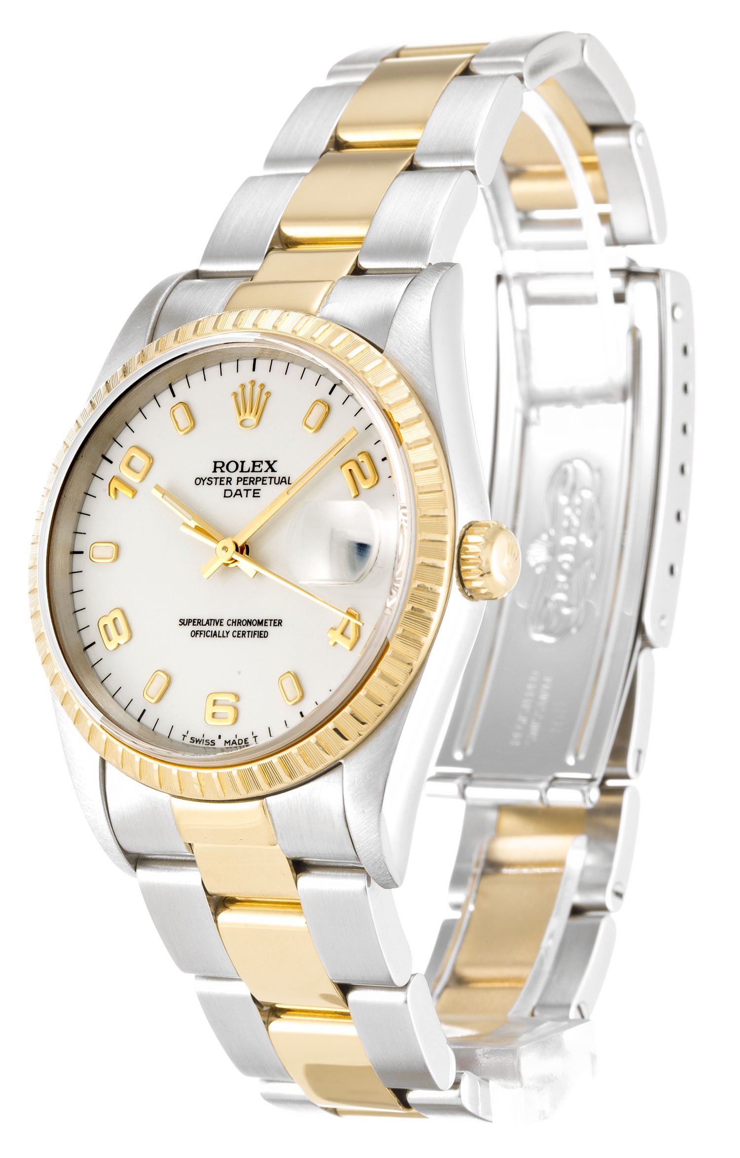 rol€x Oyster Perpetual Date 34mm White 15223