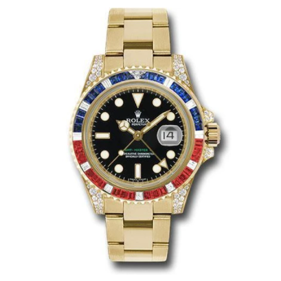 GMT Master 2 Golden Rainbow Diamond 40mm