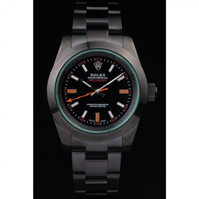 rol€x Milgauss Pro-Hunter Tinted Green Saphire Black Dial PRL05090290