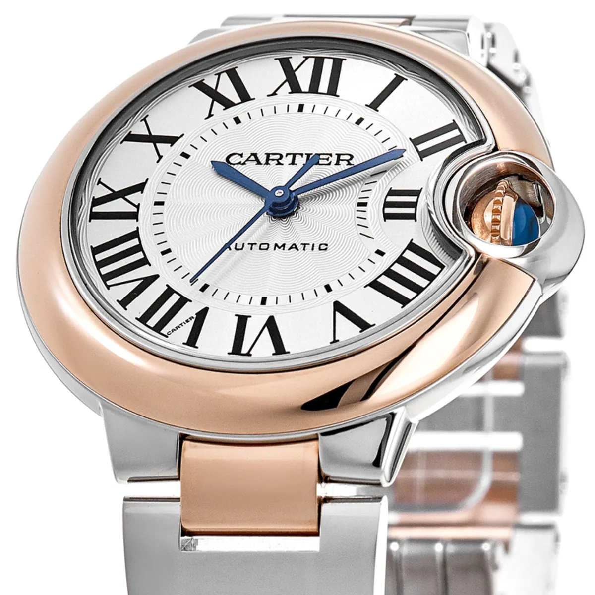 C@RTIER Ballon Bleu 36mm Stainless steel & Rose Gold Unisex Watch, W2BB0033