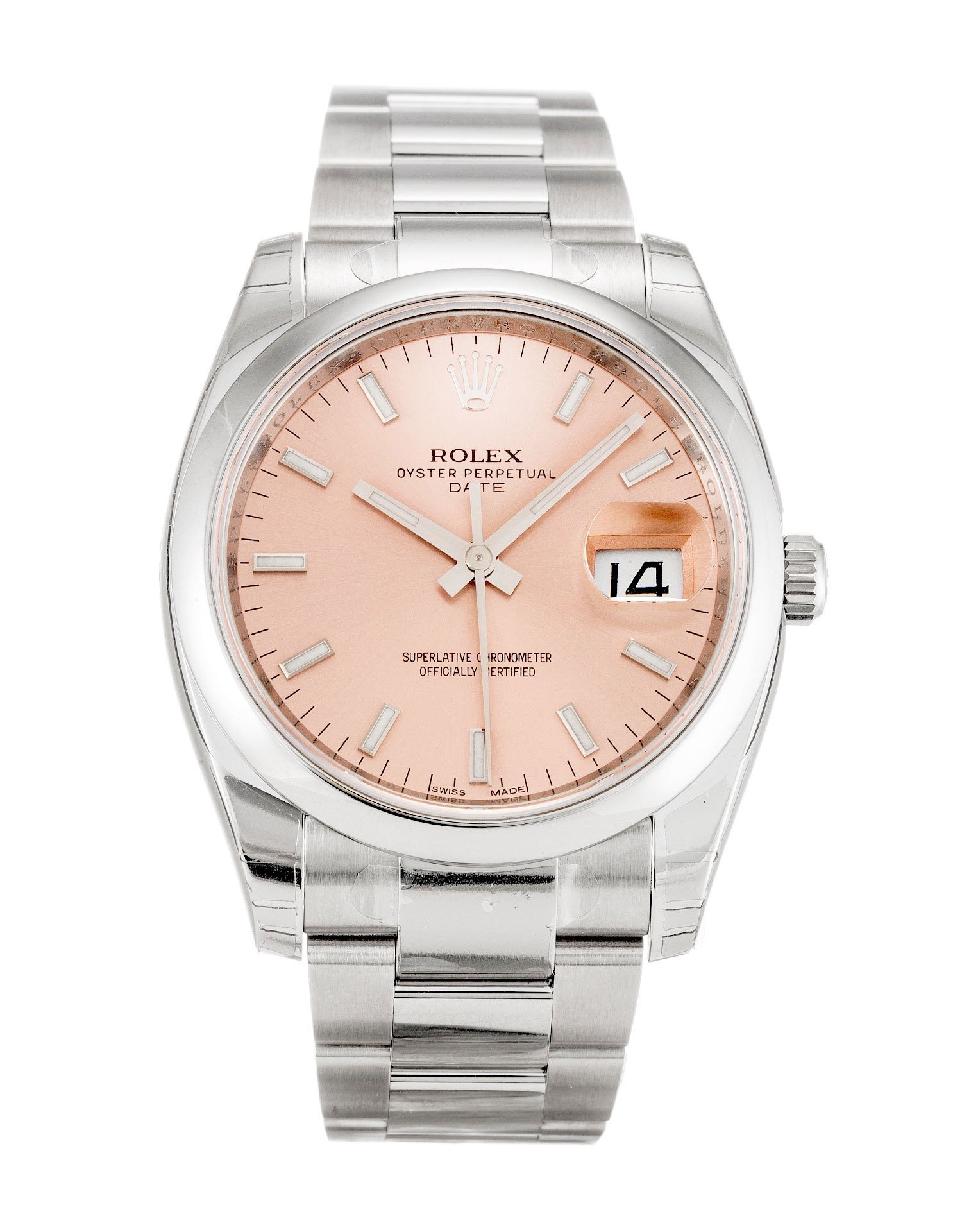 rol€x Oyster Perpetual Date 34mm Salmon 115200