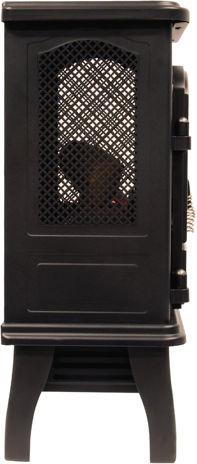 duraflame® 3D Infrared Quartz Electric Fireplace Stove Heater, Black
