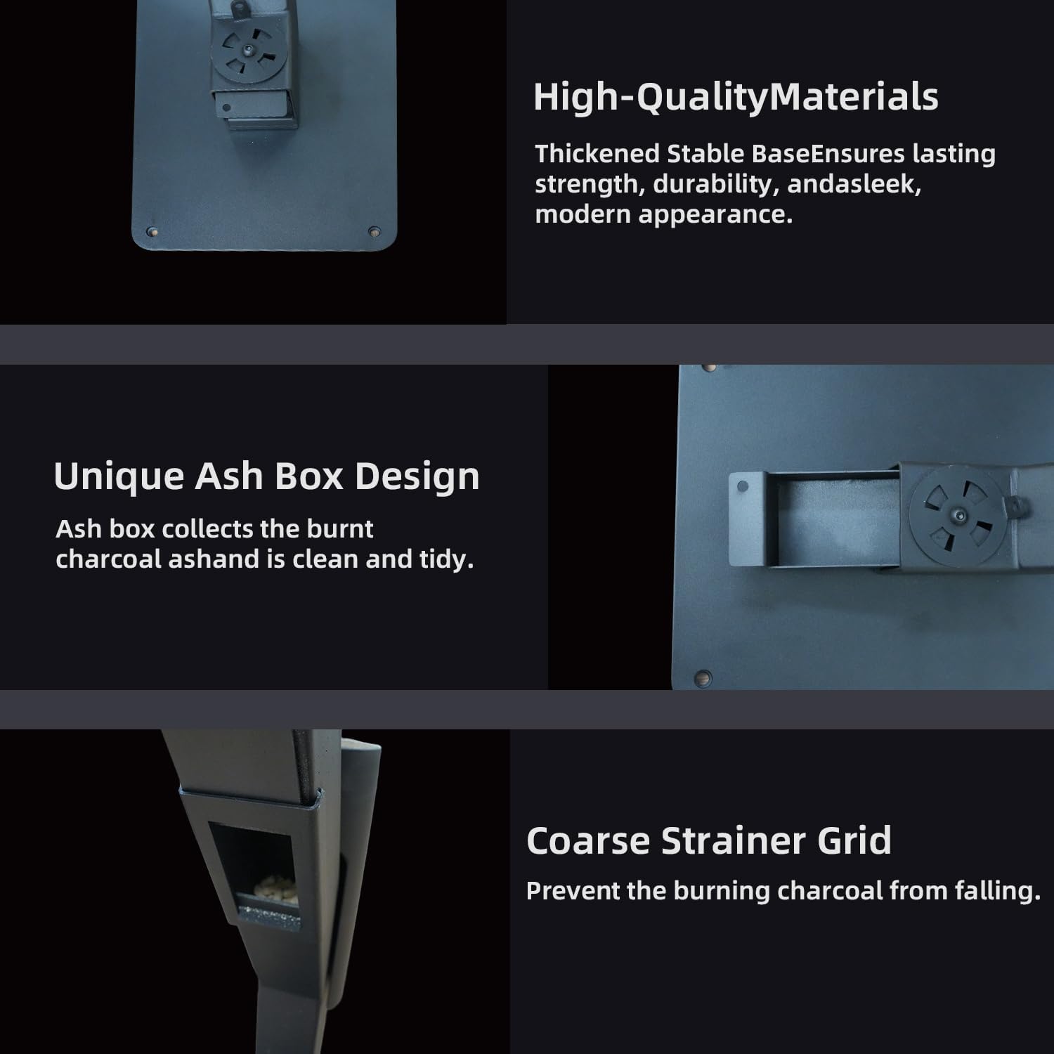 Eco Flame Smokeless Wood Pellet Fire Pit & Patio Heater, Portable Outdoor Rocket Stove with Glass Tube and Ash Tray for Backyard, Camping, Beach, Garden - Stainless Steel Classic