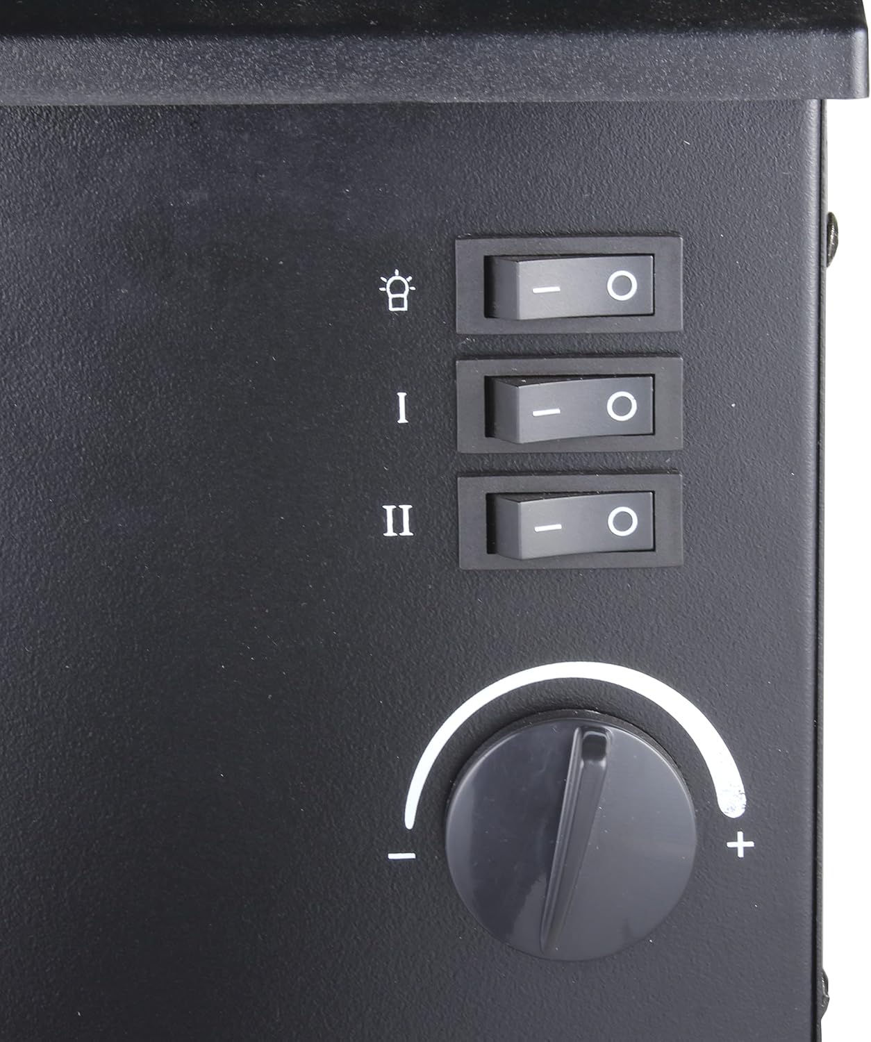 Comfort Zone Electric Fireplace Space Heater, Traditional Warm Stove Style, Realistic 3D Flame Effect, Adjustable Thermostat, & Overheat Protection, Ideal for Home, Bedroom, & Office, 1,500W, CZFP4