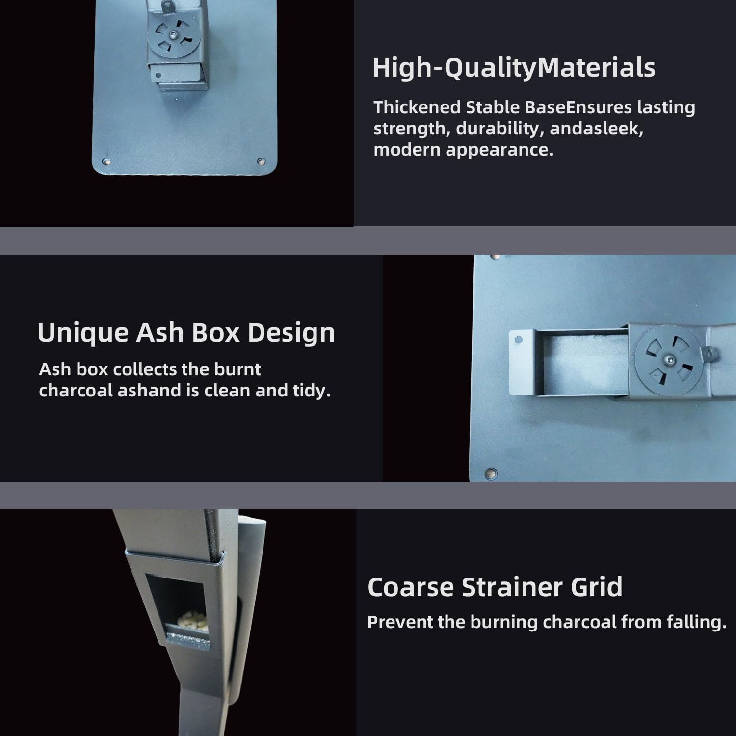 Wood Pellet Patio Pit, Portable Gravity Feed Outdoor Heater with Glass Tube Flame, Smokeless Non-Electric Rocket Pit for Backyard, Deck, Camping & RV (Black) (64 Wheels)