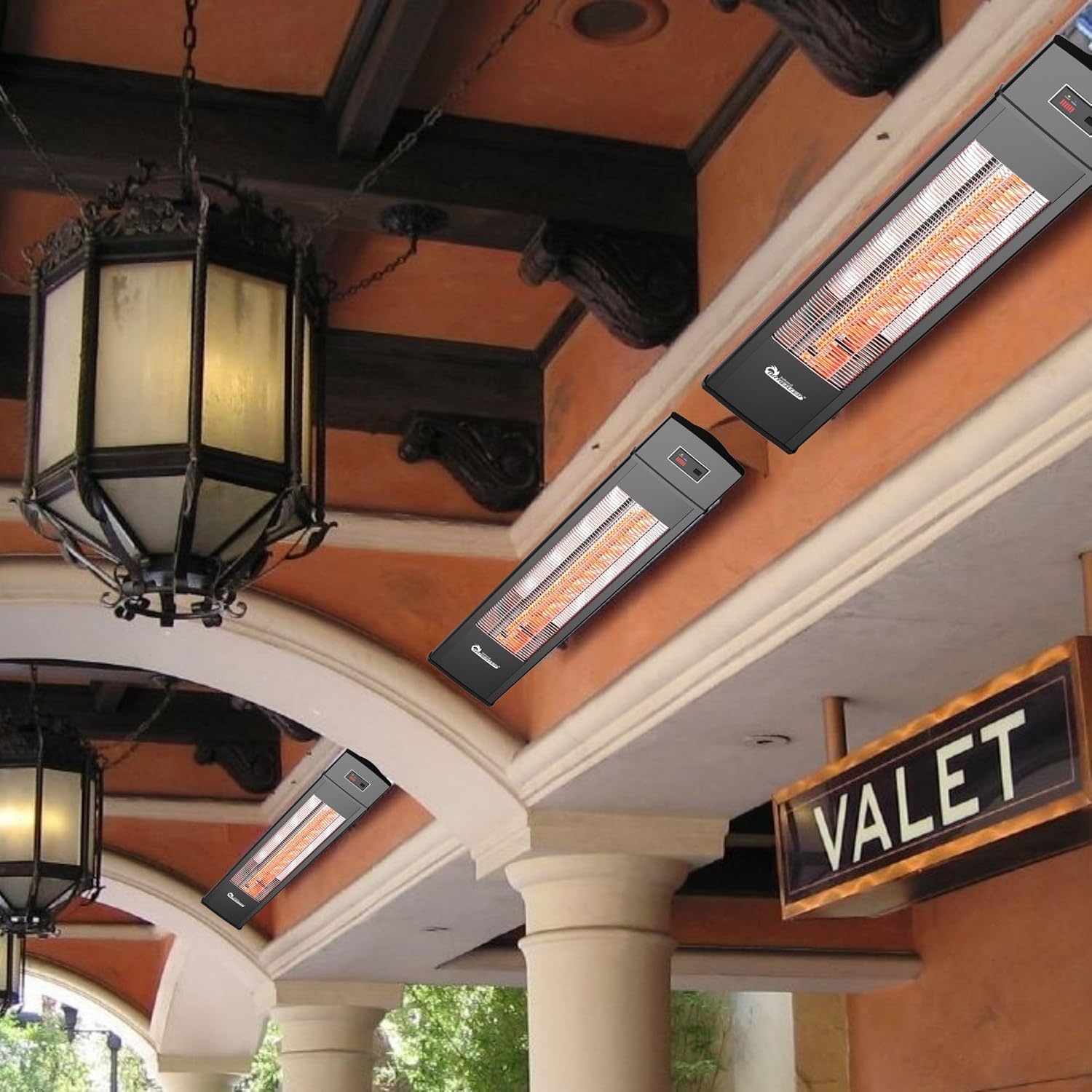 Dr Infrared Heater DR-238 Carbon Infrared Outdoor Heater for Restaurant, Patio, Backyard, Garage, and Decks, Standard, Black