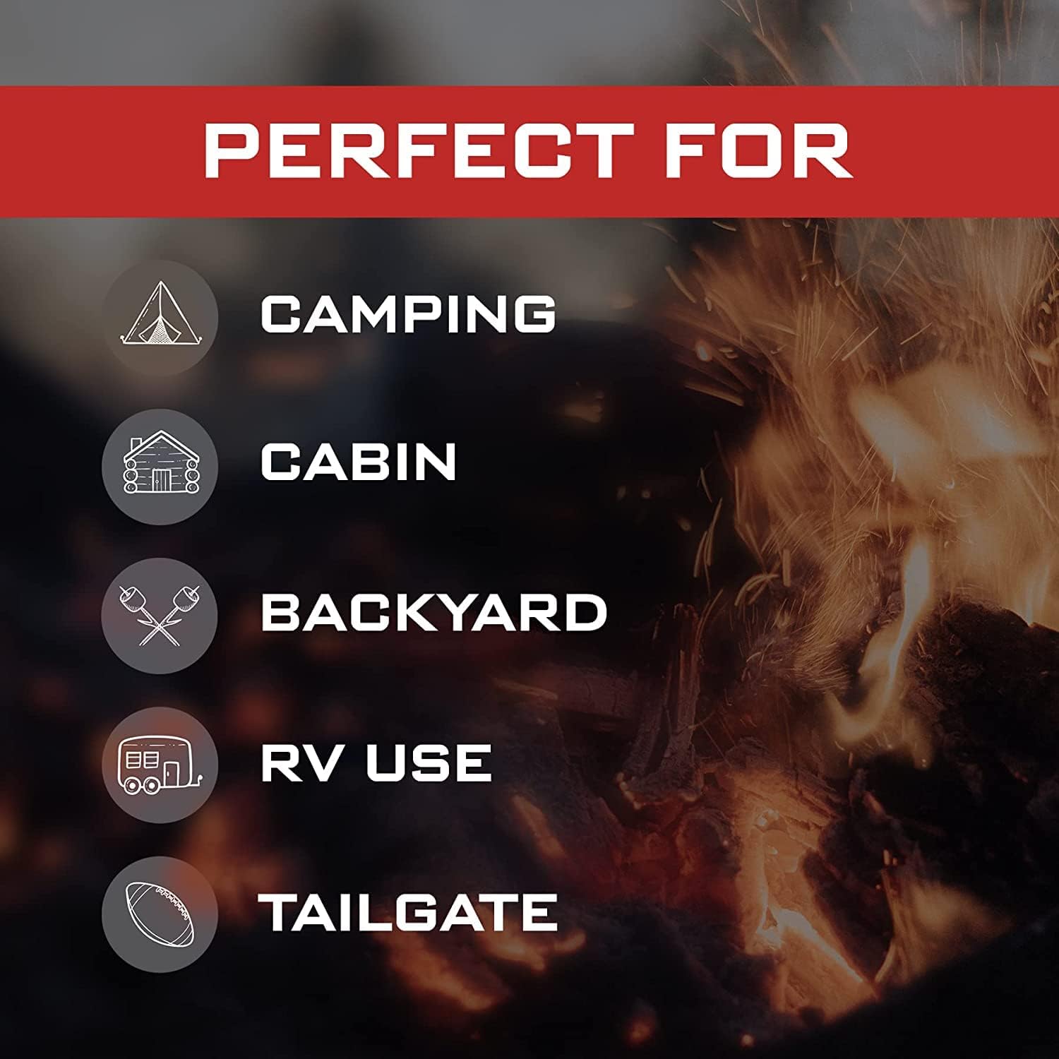 Dragonfire Log Grabber - 40 Long Fire Pit Tong with Durable Steel Shaft, Ergonomic Leatherette Handle, Triple Prong Design, and Heat-Resistant Black Coating