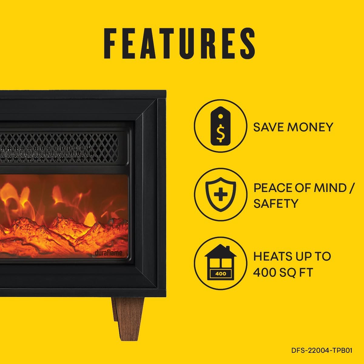 duraflame® Electric Fireplace Portable Space Heater