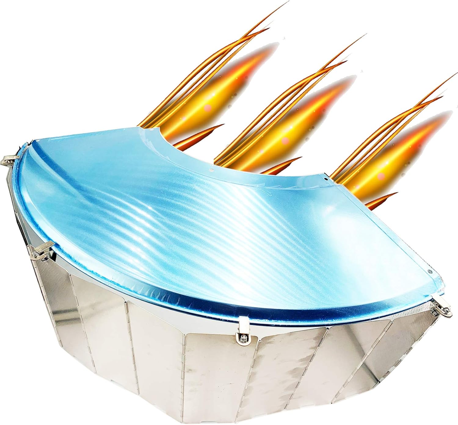 Smokitcen Adjustable Heat Focusing Reflector for Round Natural Gas and Propane Patio Heaters