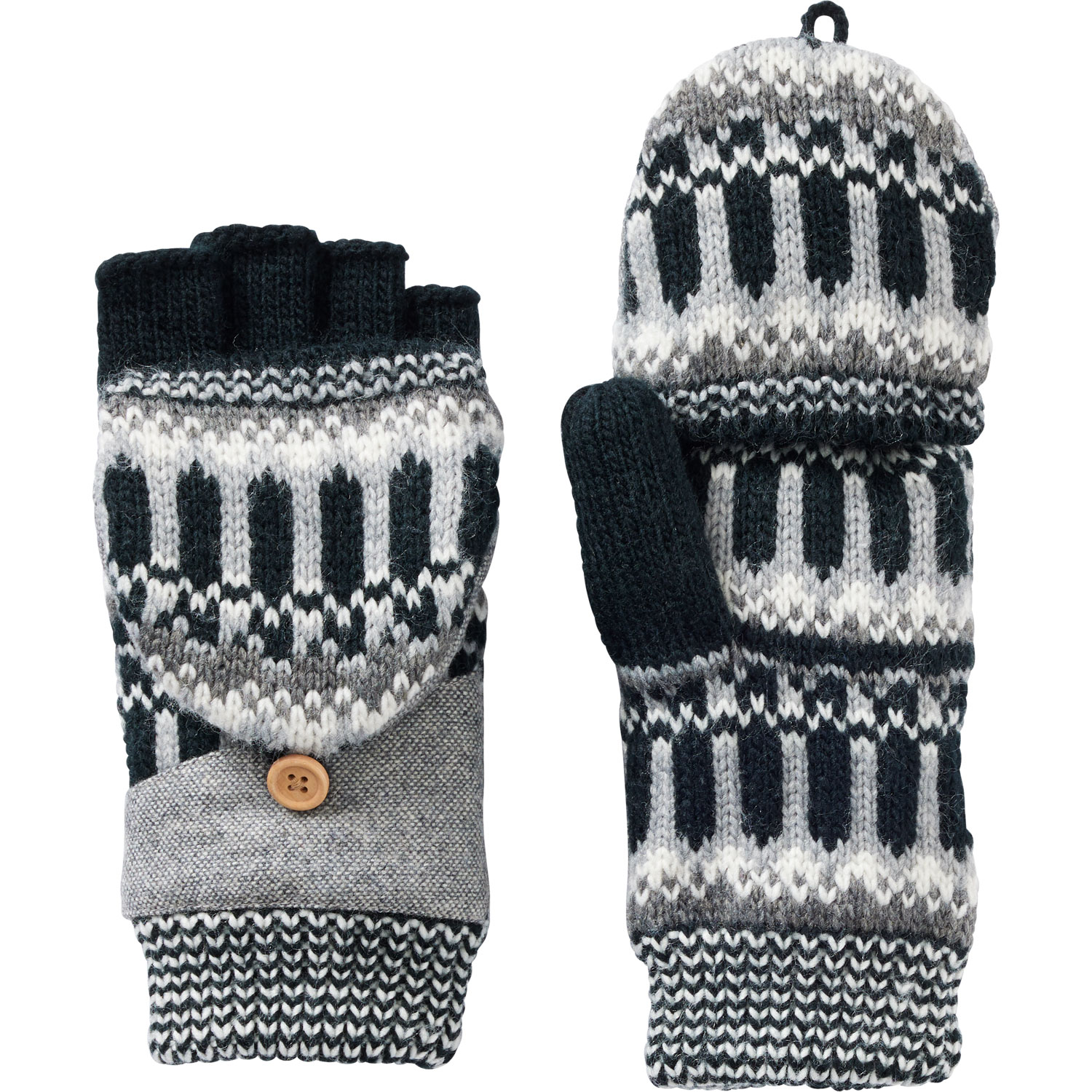 Women's Fair Isle Convertible Mittens