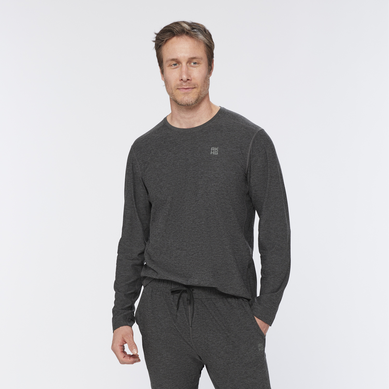Men's AKHG Meltwater Standard Fit Long Sleeve Crew Shirt